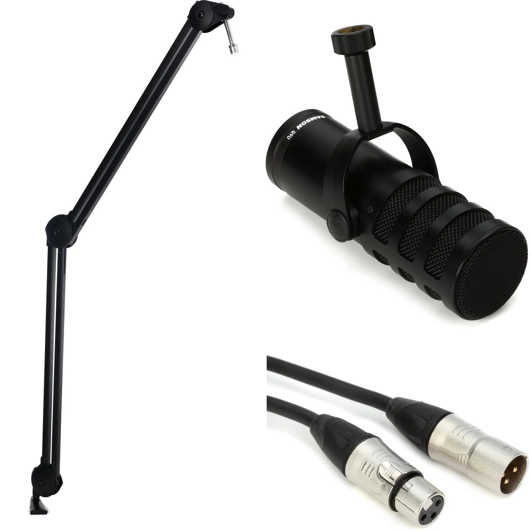 Samson Q9U XLR/USB 动圈广播麦克风配悬臂支架