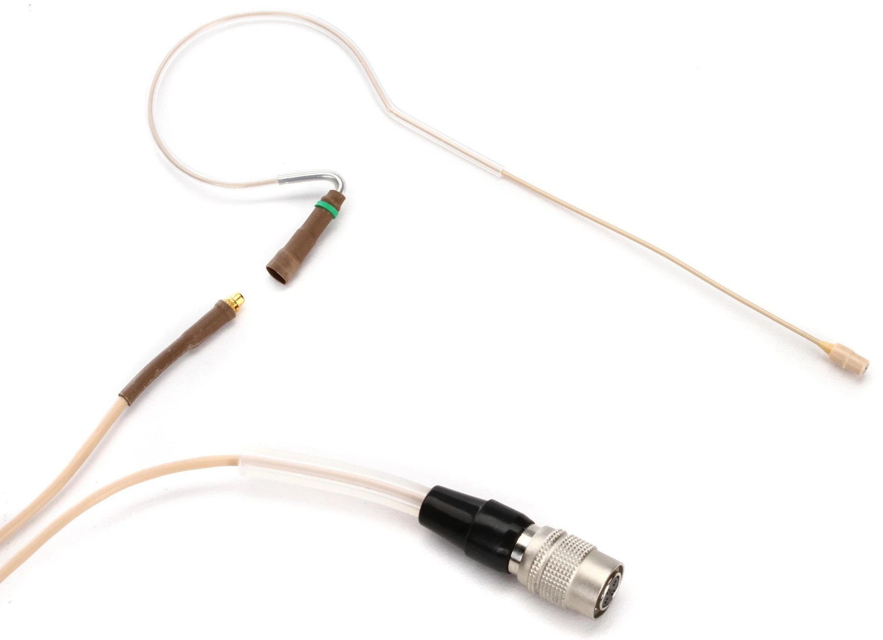 Countryman E6 指向性耳挂式讲话麦克风，配 2mm 线缆和适用于 Audio-Technica 无线的 cW 式接头 - 浅米色