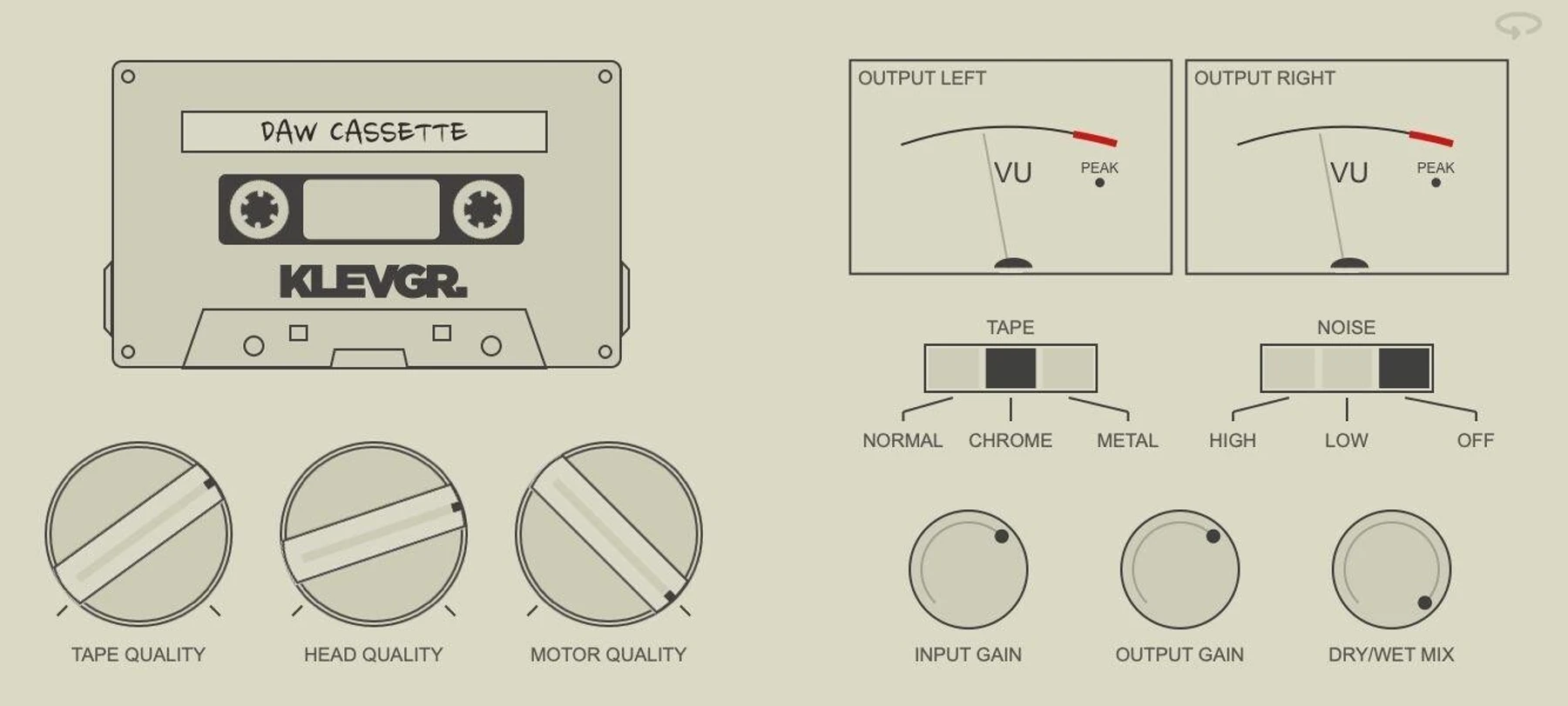 Klevgrand DAW Cassette 磁带机模拟插件