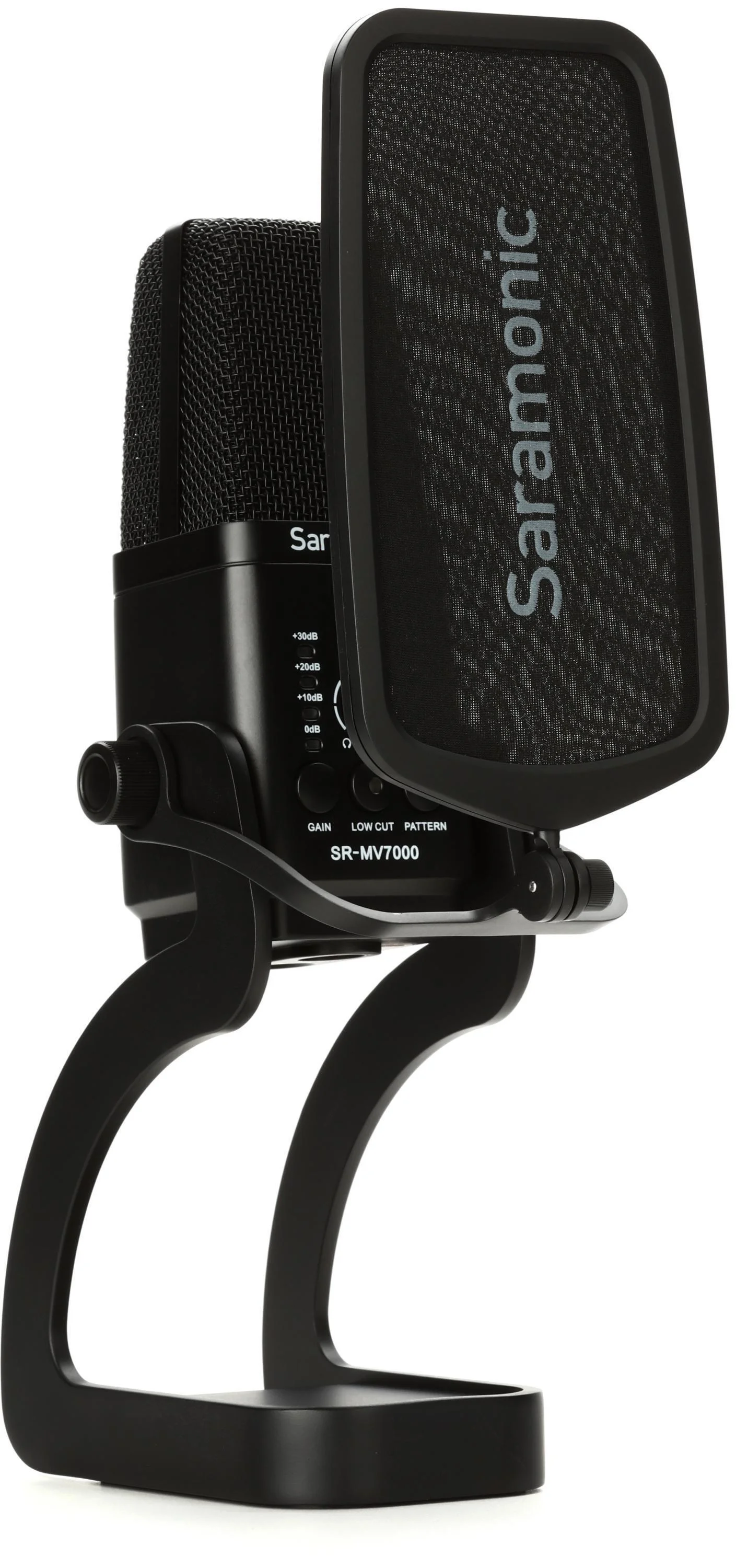 Saramonic SR-MV7000 多指向大振膜电容麦克风，带 USB 和双 XLR