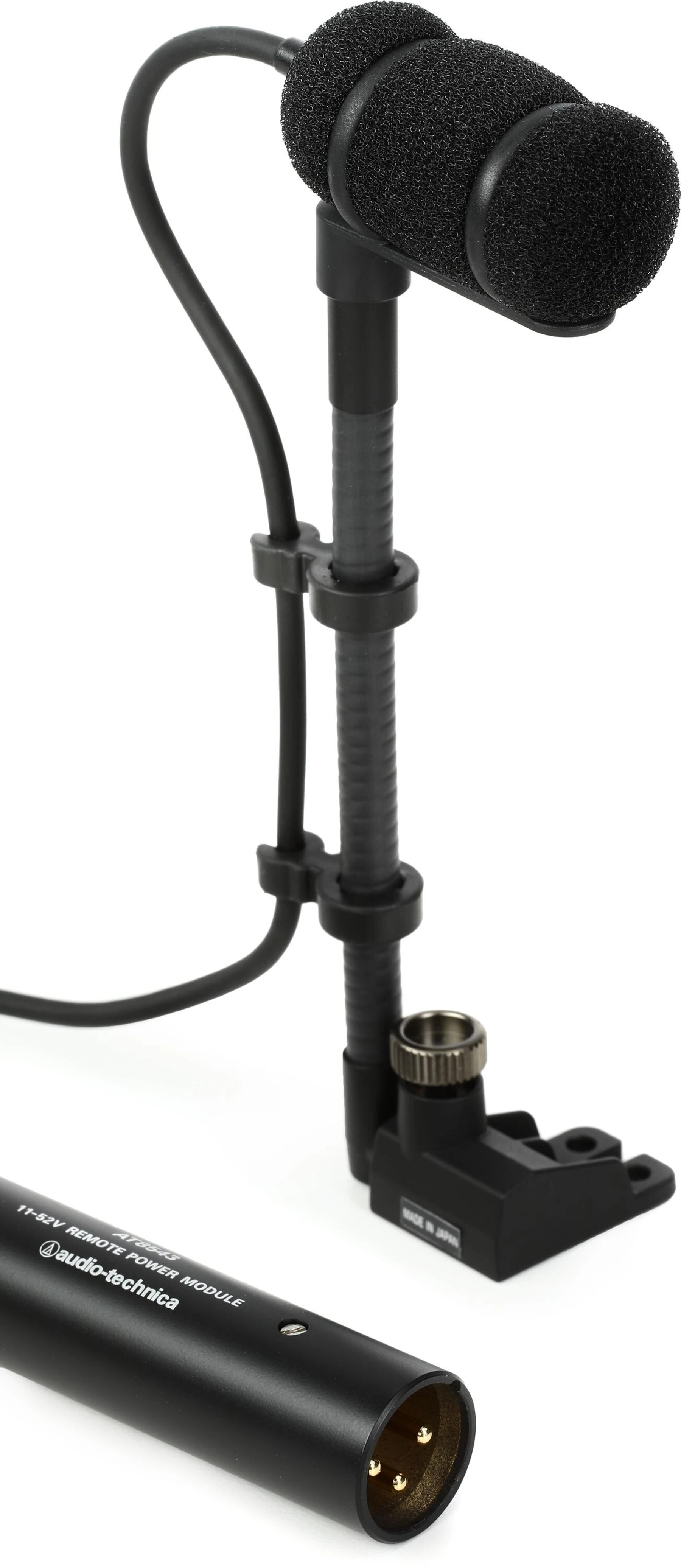 Audio-Technica ATM350S 心形电容麦克风，带表面安装系统