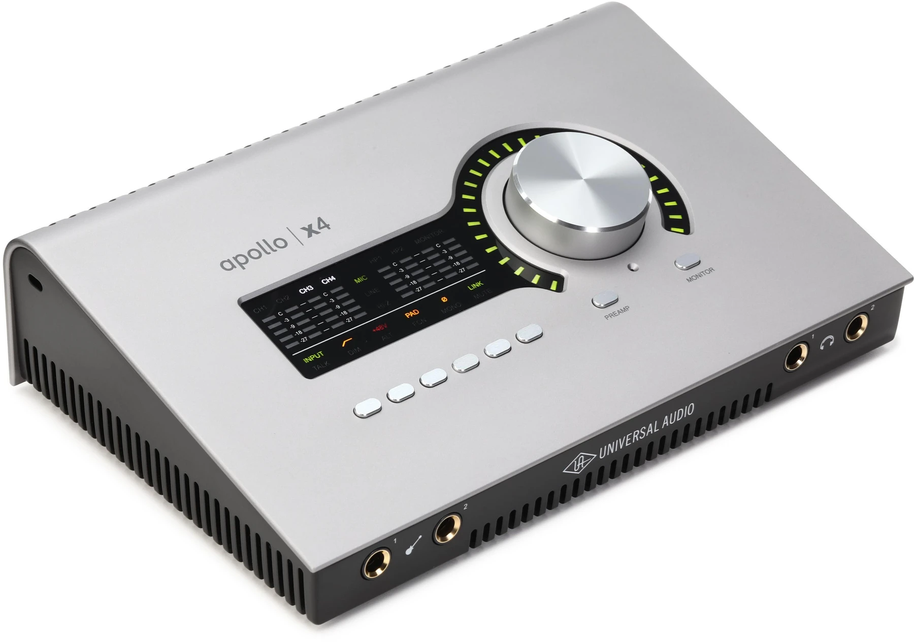 Universal Audio Apollo x4 第2代 Essentials+ 雷电音频接口，搭载 UAD DSP