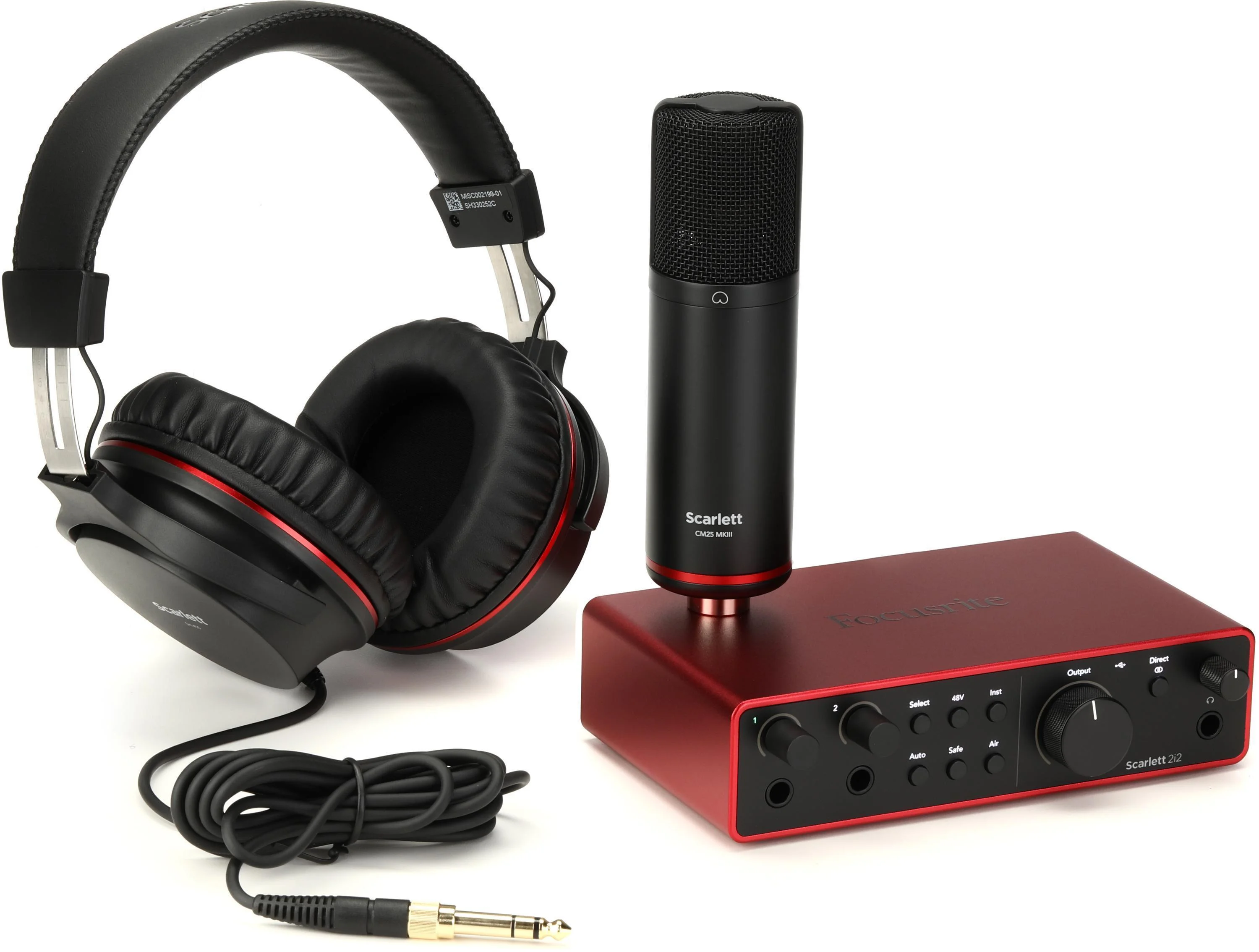 Focusrite Scarlett 2i2 Studio 第4代录音套装