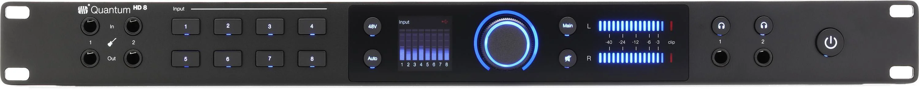 PreSonus Quantum HD 8 可机架安装 USB-C 音频接口 - 1U