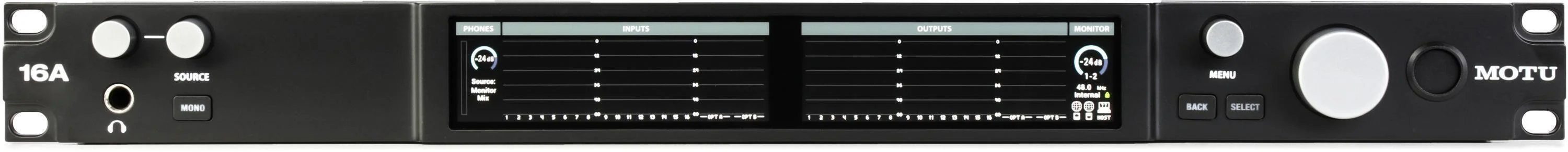 MOTU 16A 32 x 34 雷电 4/USB4 音频接口，支持 AVB
