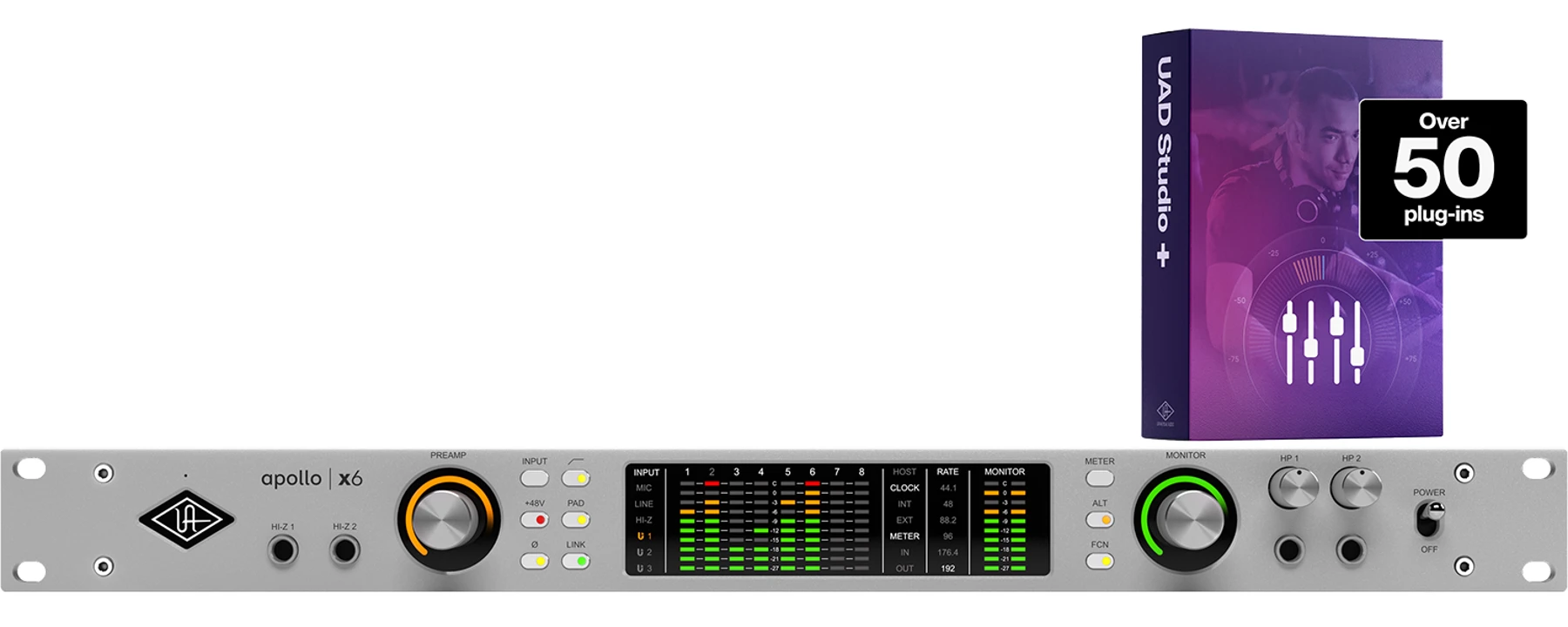Universal Audio Apollo x6 第2代和 Studio+ 版套装