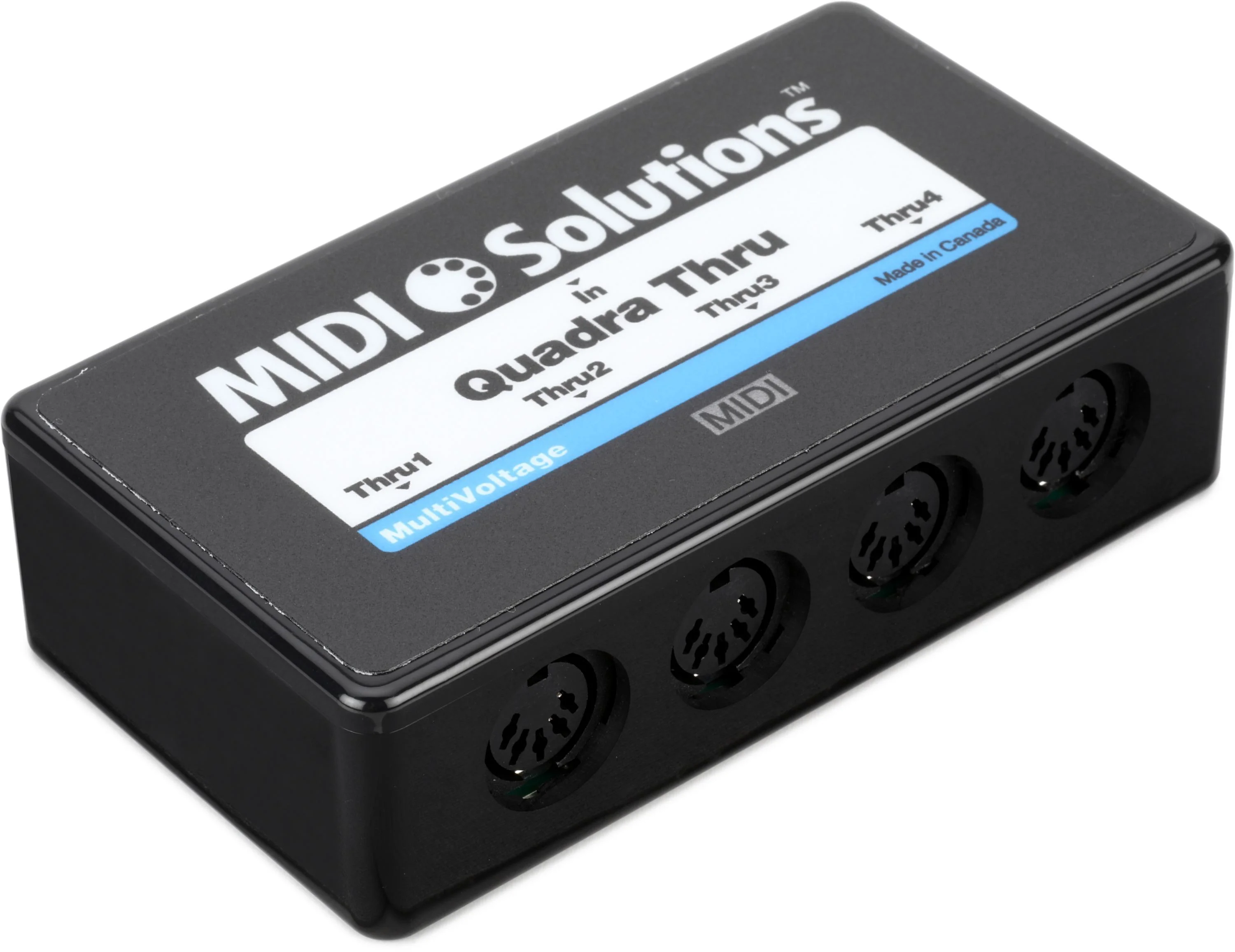 MIDI Solutions MultiVoltage Quadra Thru 1进4出 MIDI 直通盒