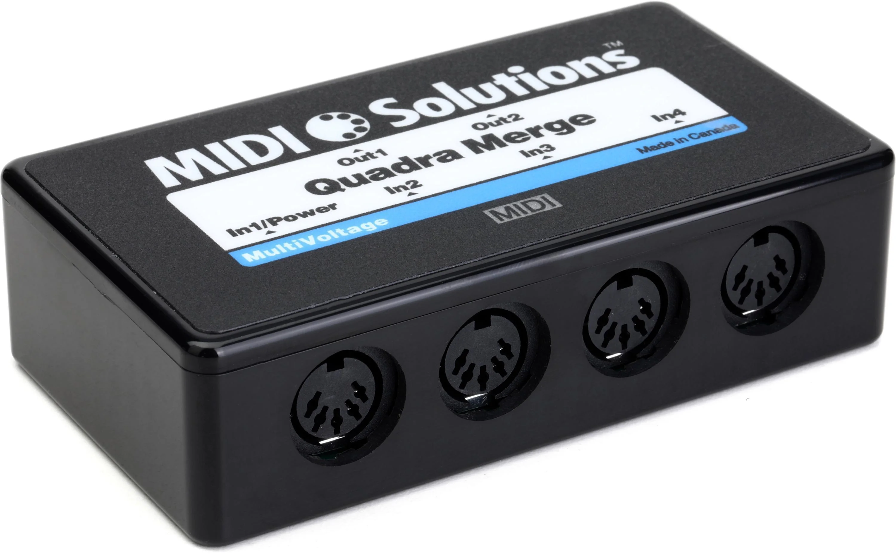 MIDI Solutions MultiVoltage Quadra Merge 4进2出 MIDI 合并盒