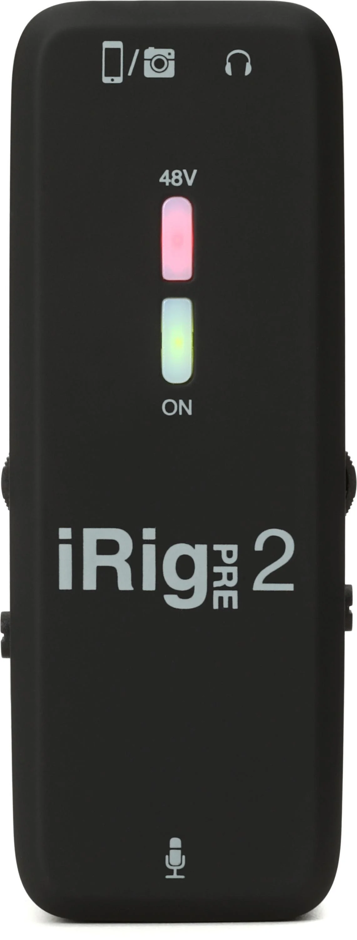 IK Multimedia iRig Pre 2 - 适用于智能手机、平板电脑和摄像机的 XLR 麦克风接口