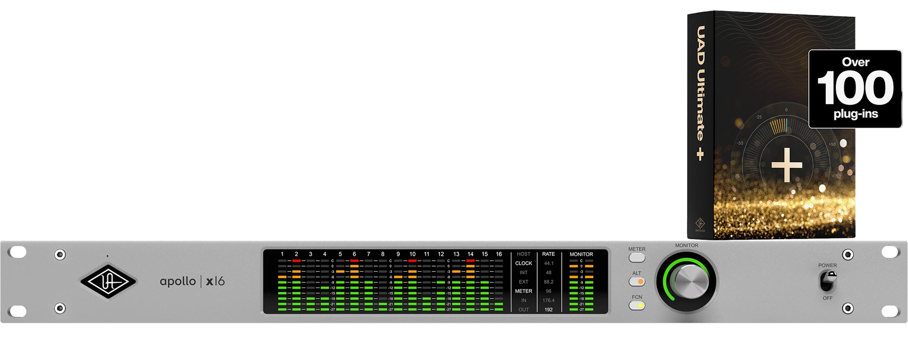 Universal Audio Apollo x16 第二代与 Ultimate+ 13 Plus 套装
