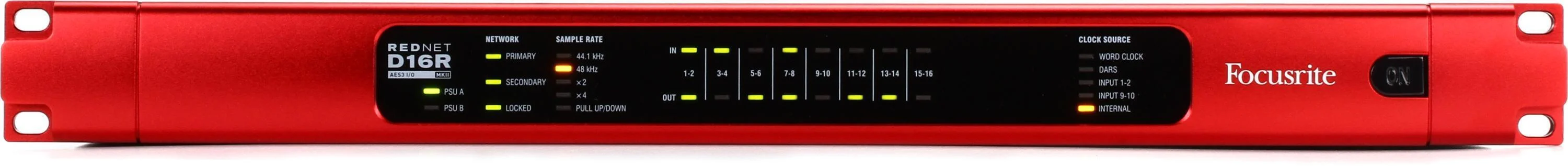 Focusrite RedNet D16R MkII 16x16 Dante 数字音频接口