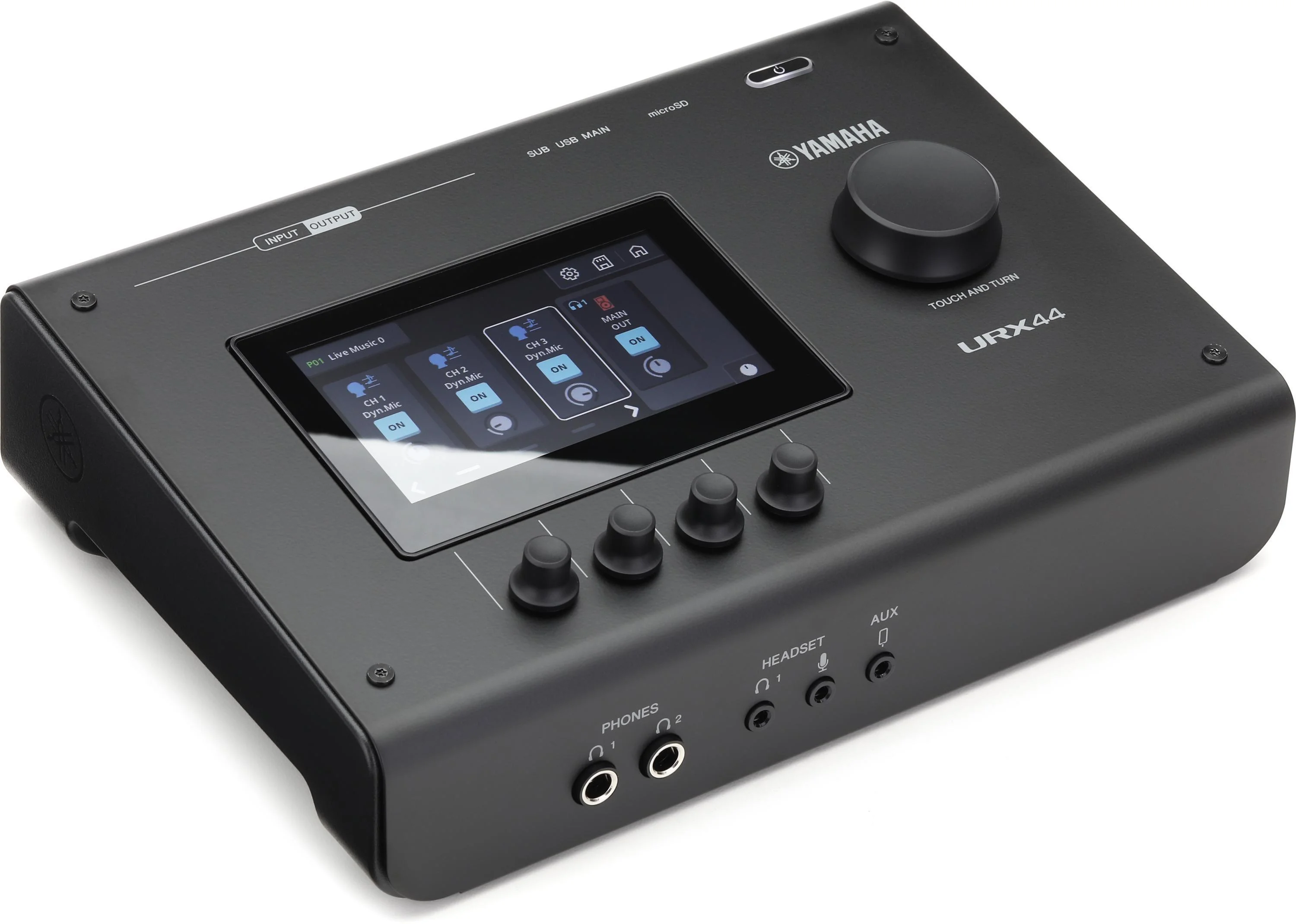 Yamaha URX44 USB-C 音频接口 - 黑色