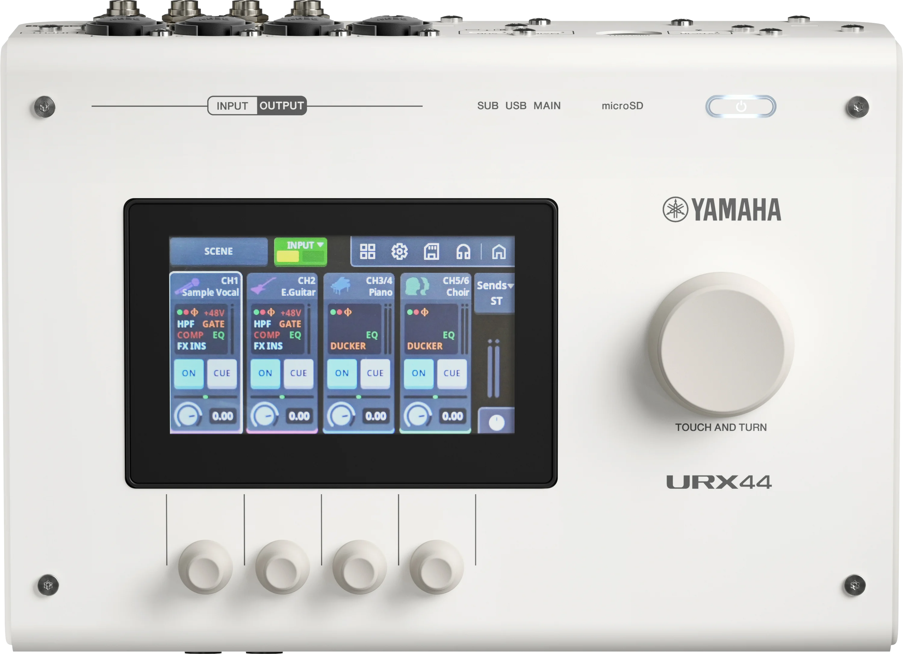 Yamaha URX44 USB-C 音频接口 - 白色