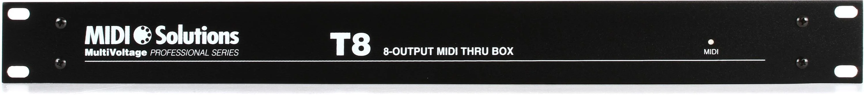 MIDI Solutions MultiVoltage T8 1入8出 MIDI 直通盒