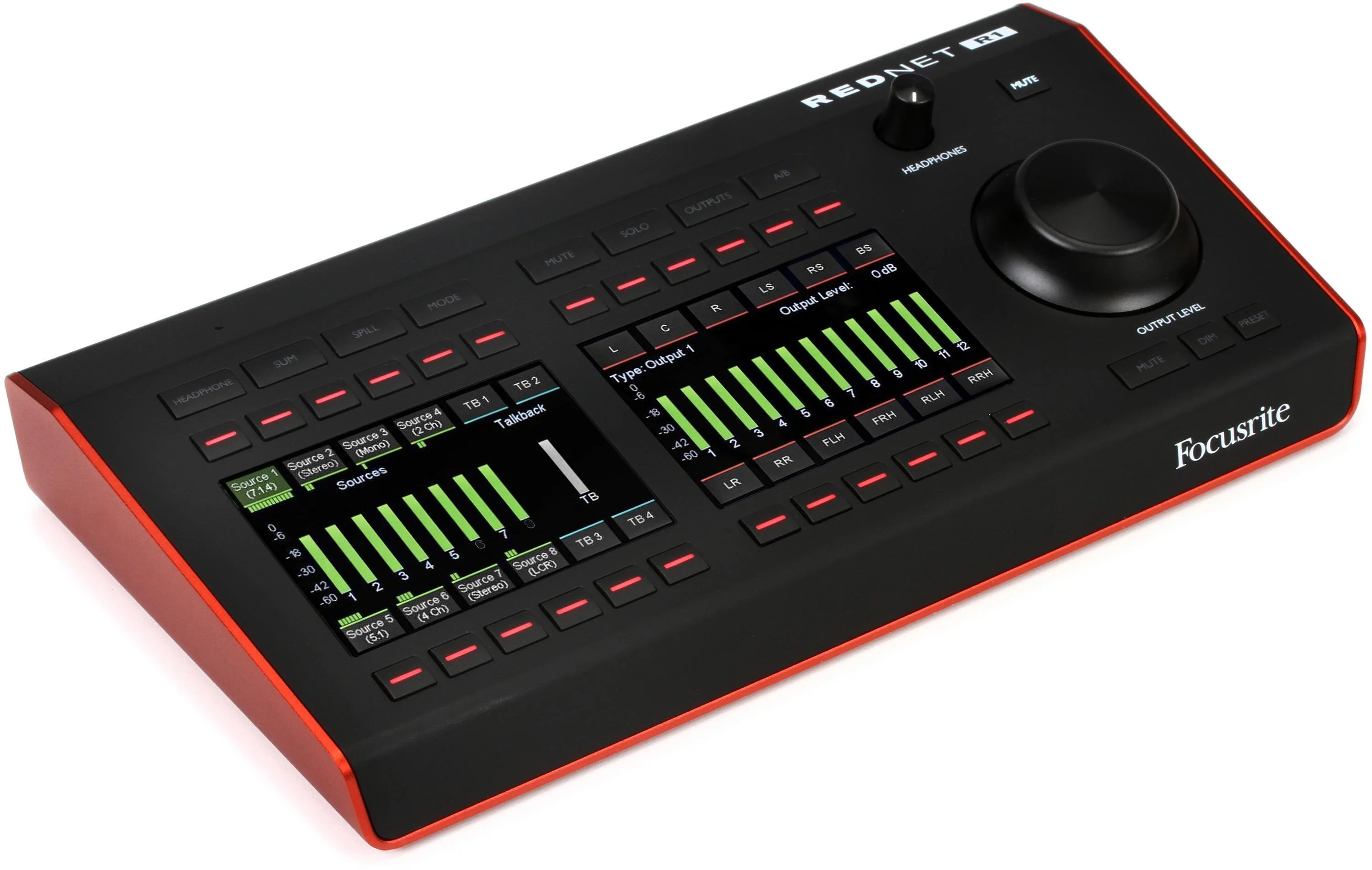 Focusrite RedNet R1 Red 接口桌面远程控制器