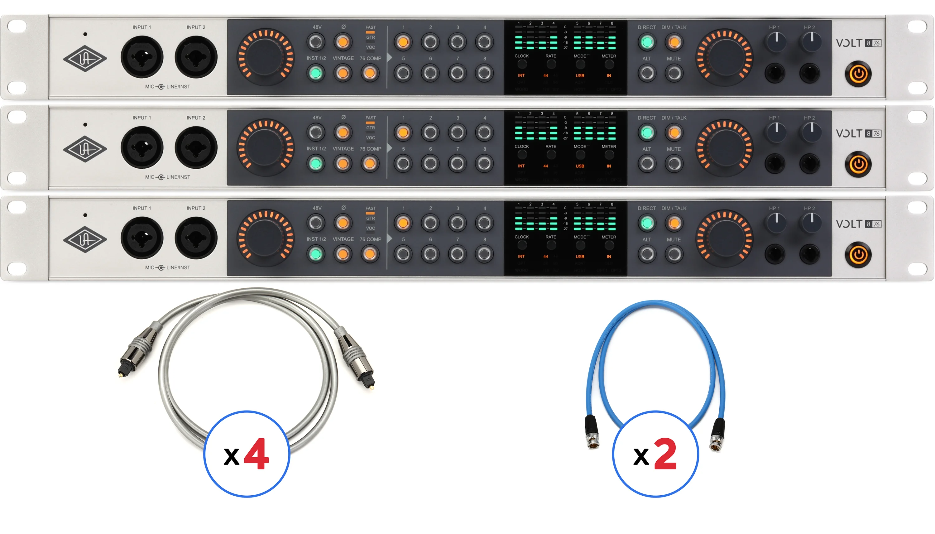 Universal Audio Volt 876 USB-C 音频接口 - 24通道系统
