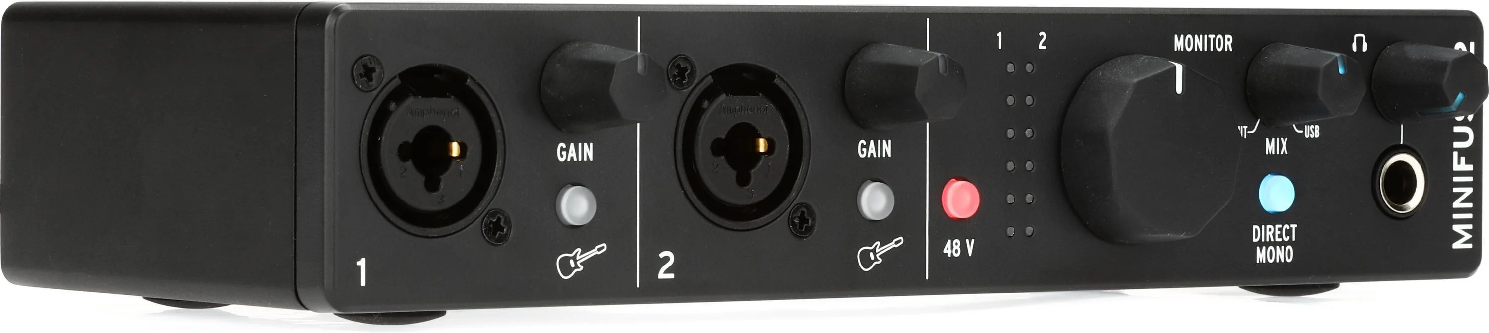 Arturia MiniFuse 2 USB-C 音频接口 - 黑色