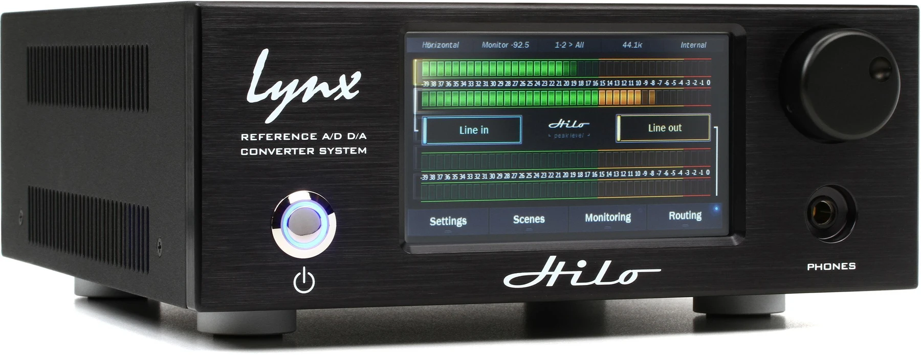 Lynx Hilo A/D 和 D/A 转换器，带雷电3 - 黑色
