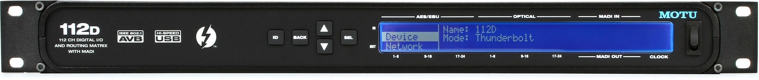 MOTU 112D 112x112 Thunderbolt / USB 2.0音频接口，支持AVB