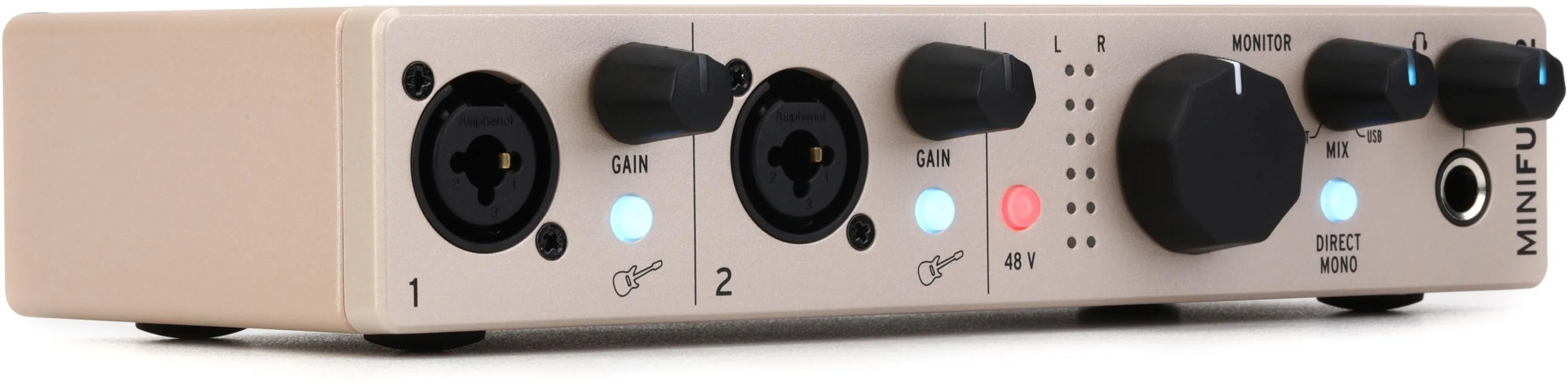 Arturia MiniFuse 2 USB-C音频接口 - 香槟色