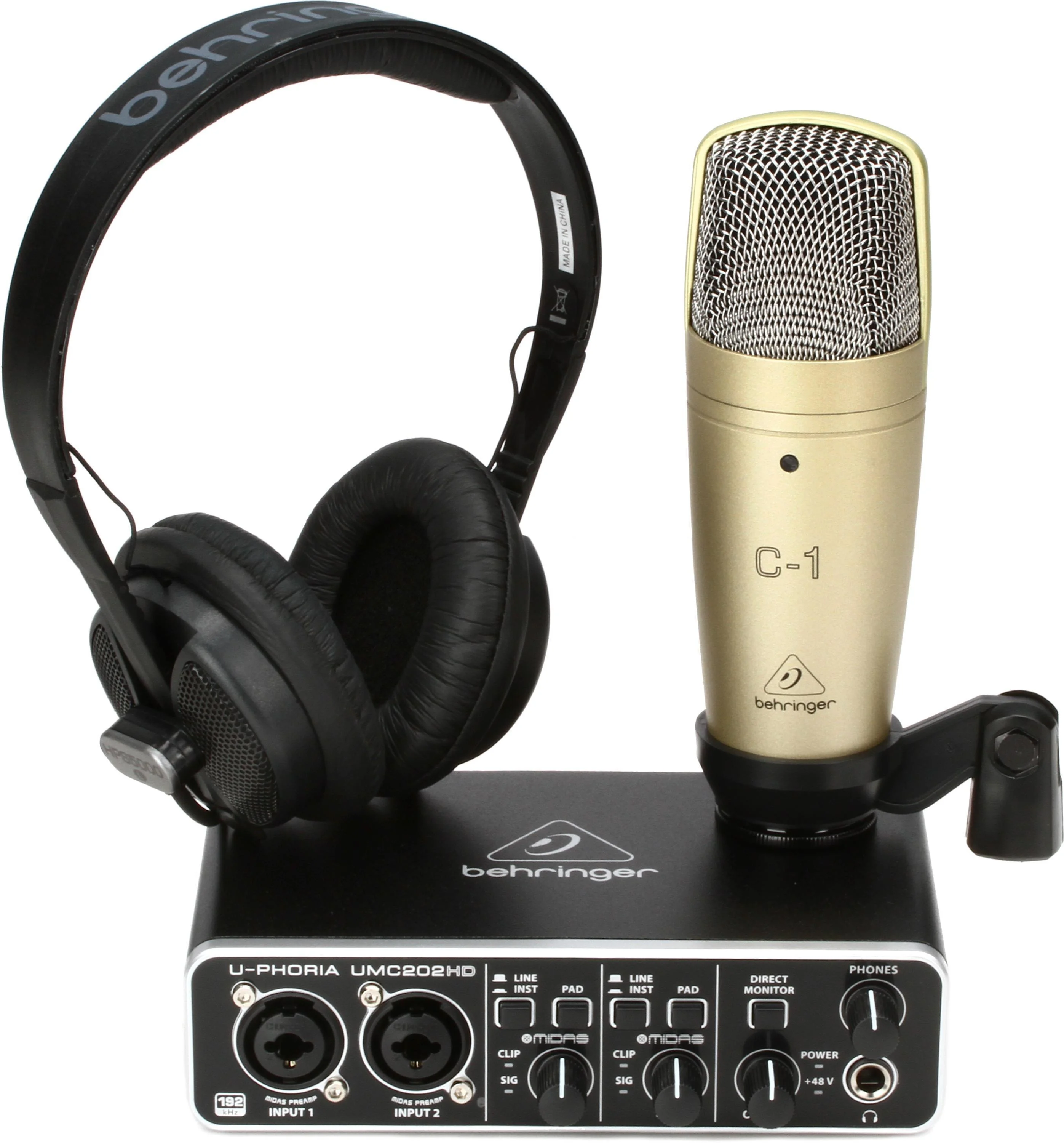 Behringer U-Phoria Studio Pro录音/播客套装