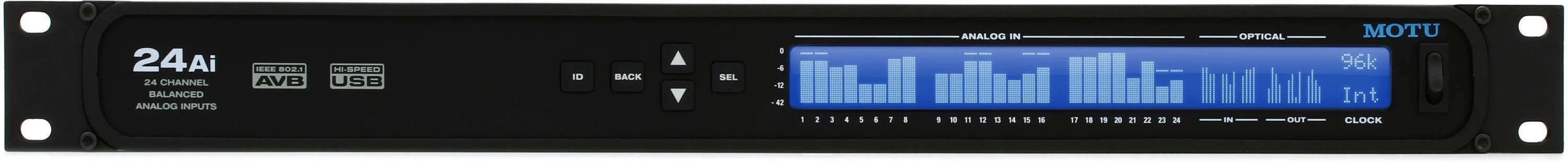 MOTU 24Ai USB / AVB / iOS接口