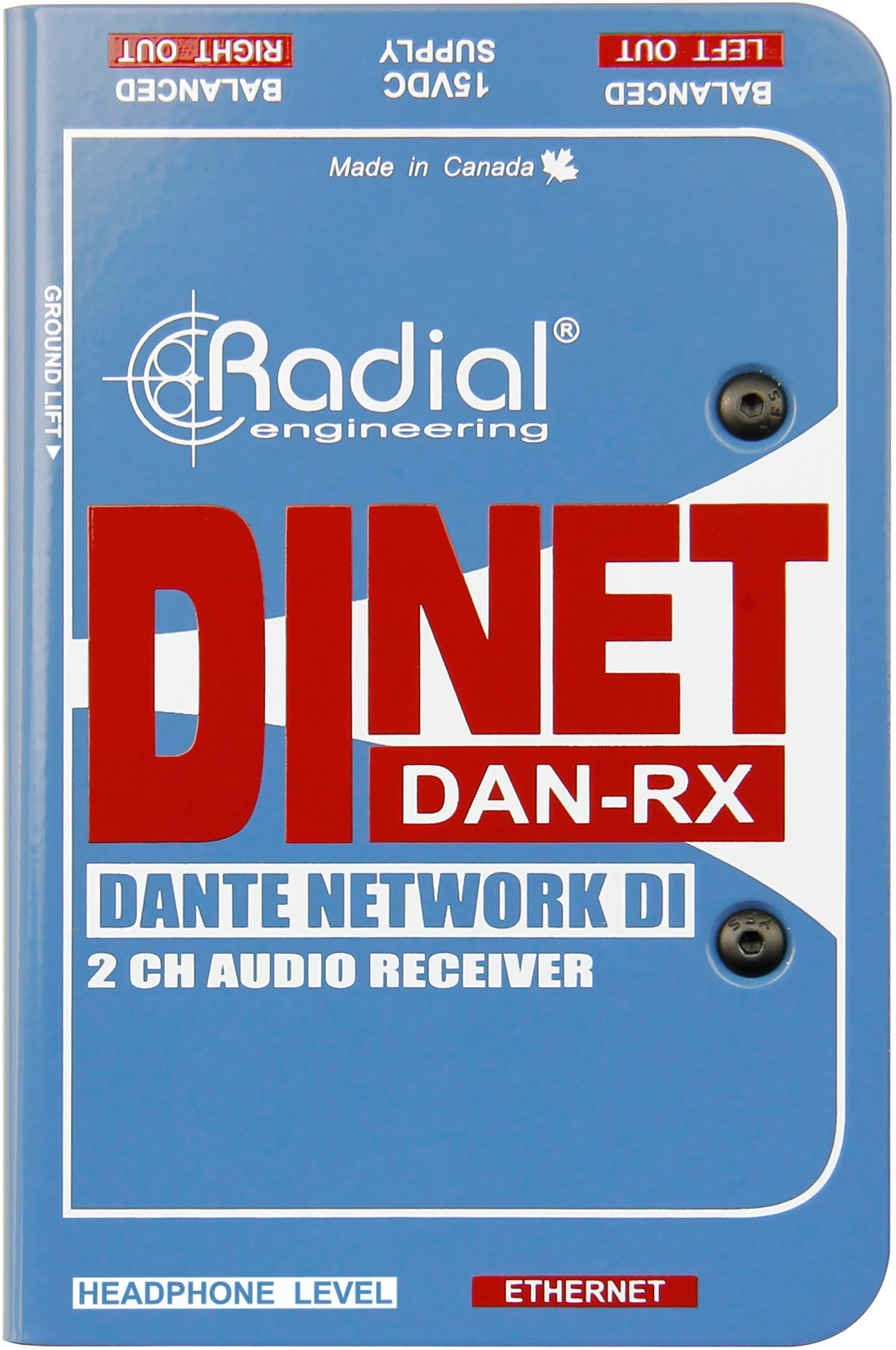Radial DiNet DAN-RX Dante网络接收器