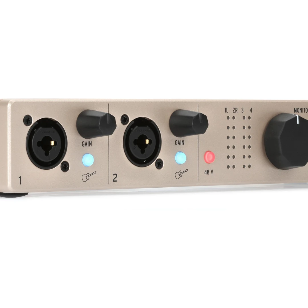 Arturia MiniFuse 4 USB-C音频接口 - 香槟色