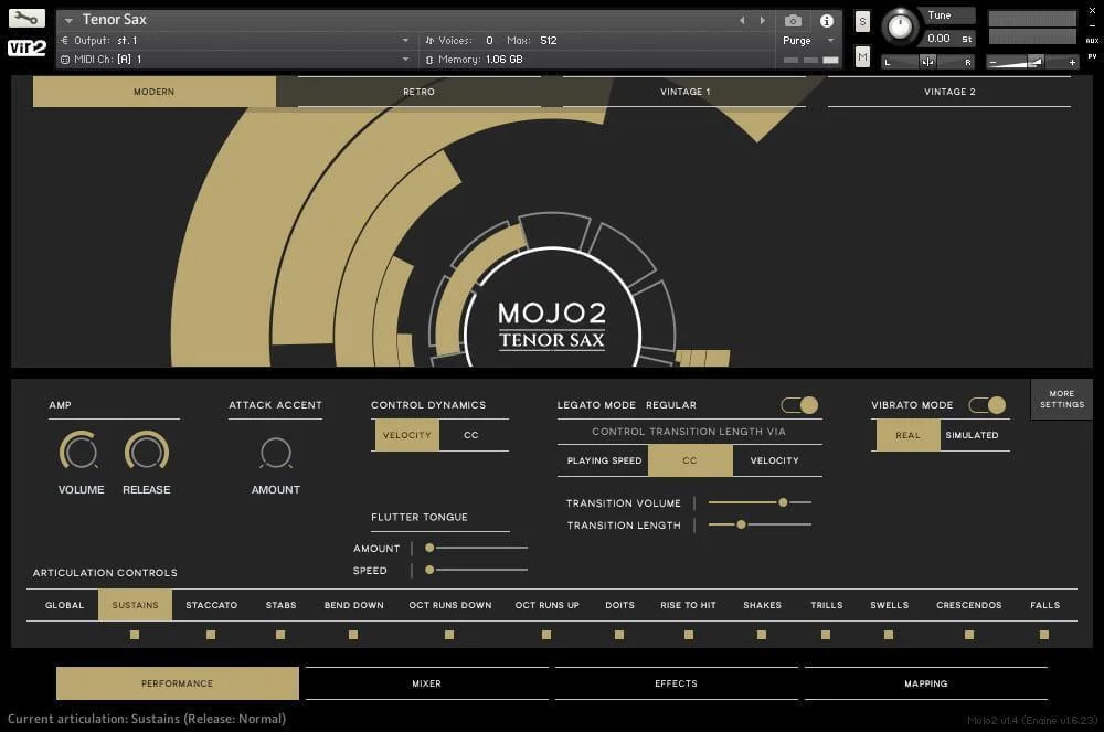 Vir2 MOJO 2 次中音萨克斯虚拟乐器软件