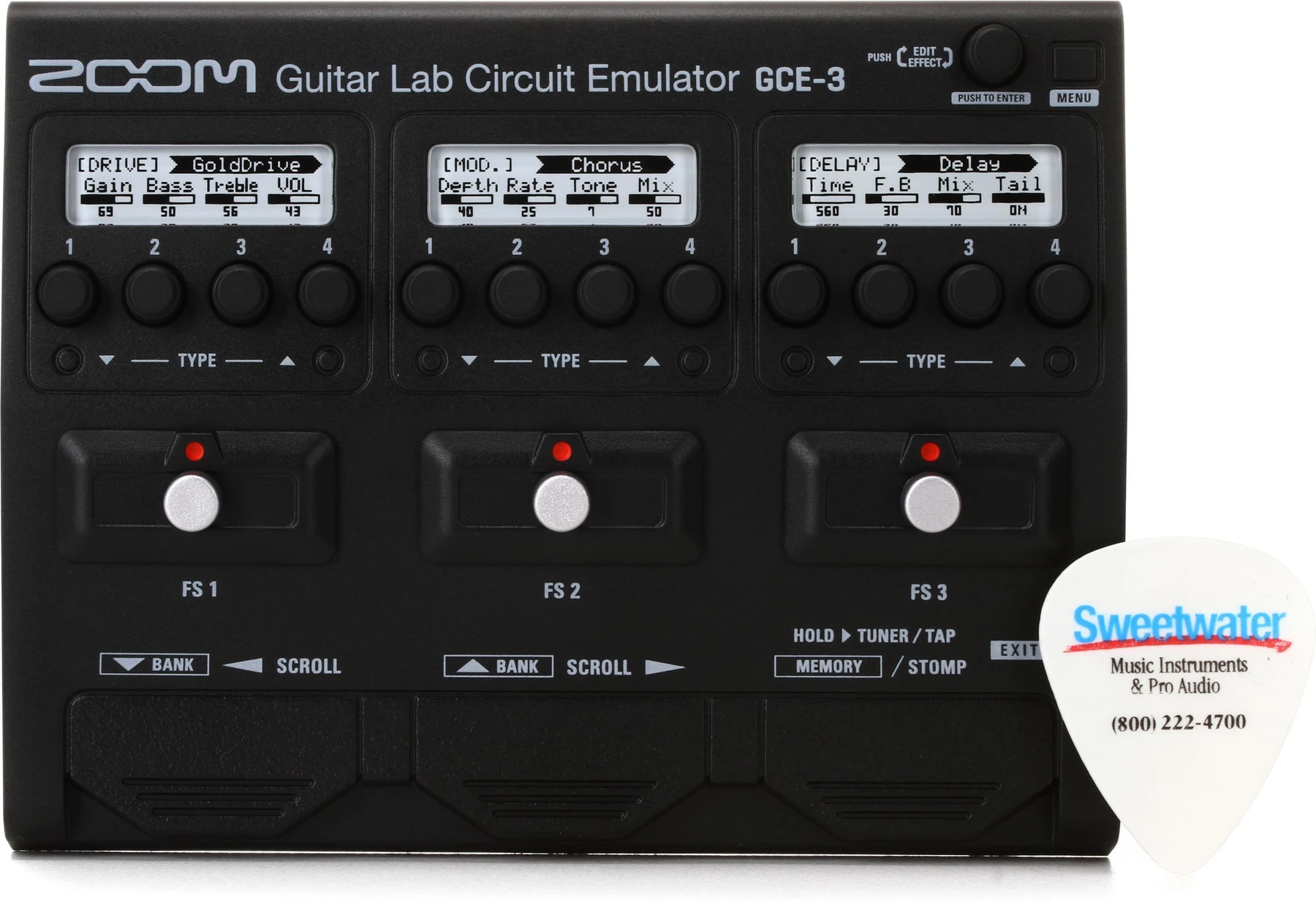 Zoom GCE-3 Guitar Lab 电路模拟 USB 音频接口