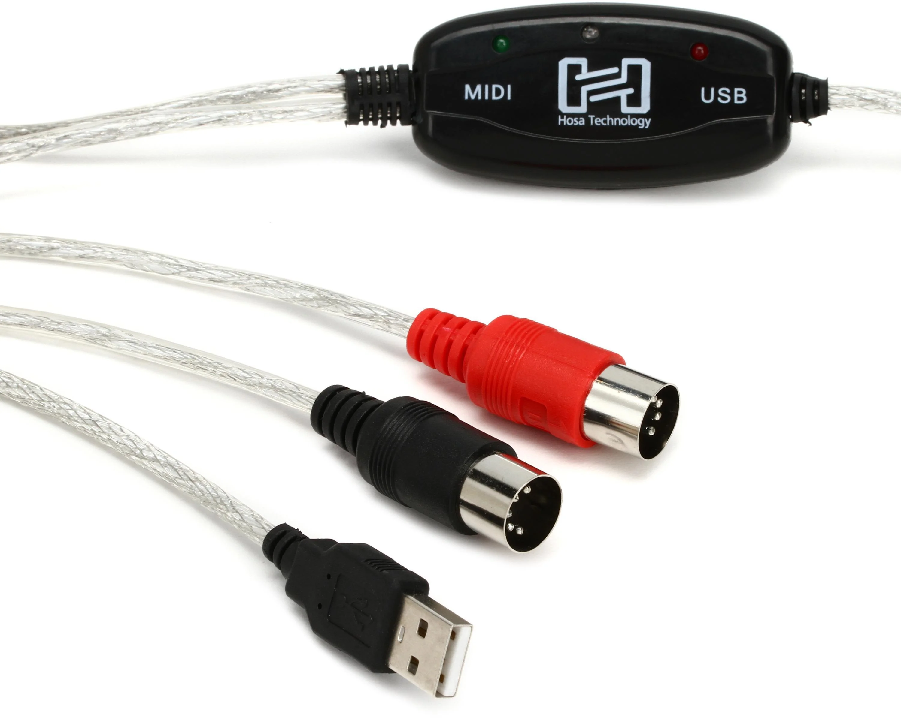 Hosa USM-422 TRACKLINK USB 接口 - MIDI I/O 转 USB Type A - 6 英尺