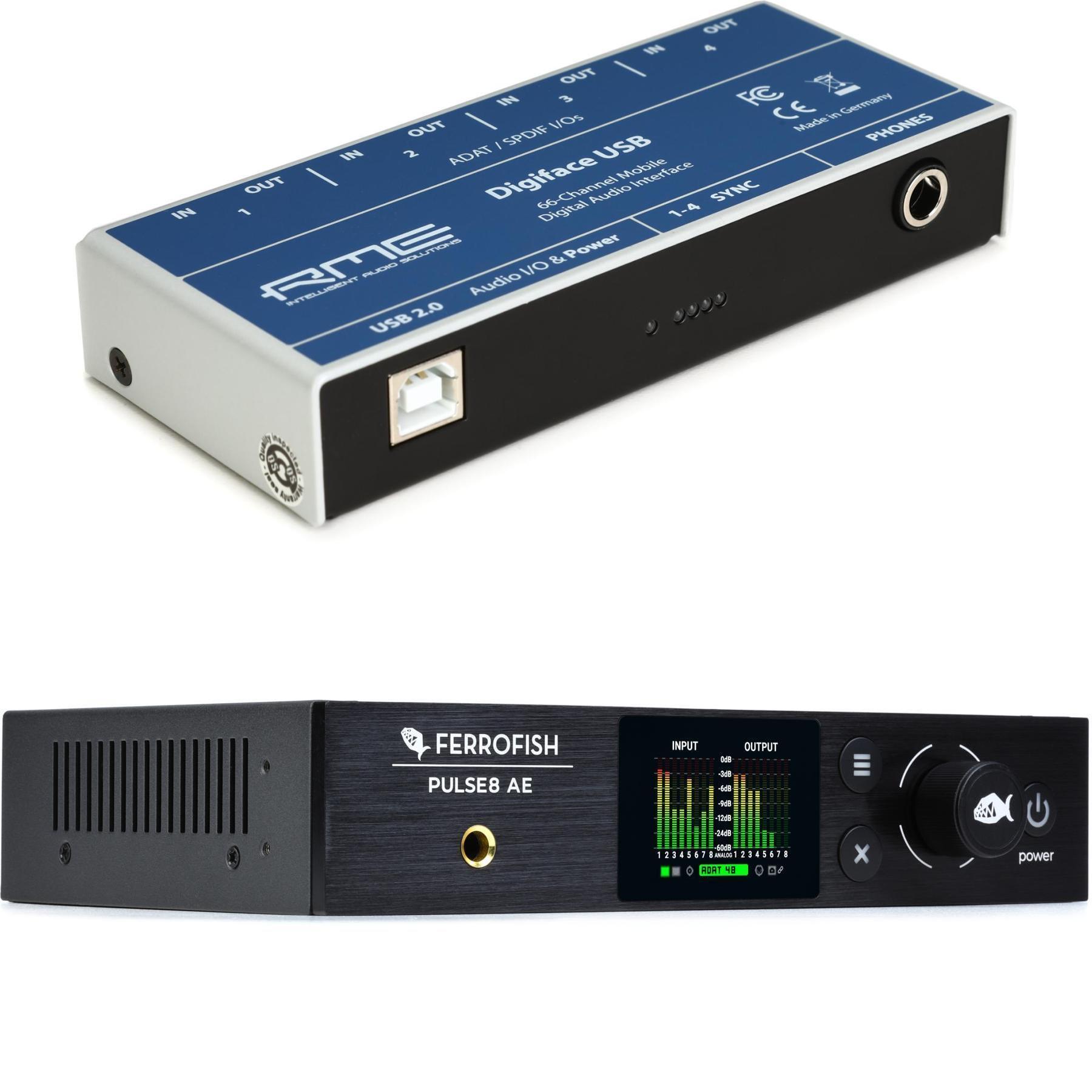 RME Digiface USB 便携式数字音频接口，配备 Pulse 8 AE 8进8出 AD/DA 转换器