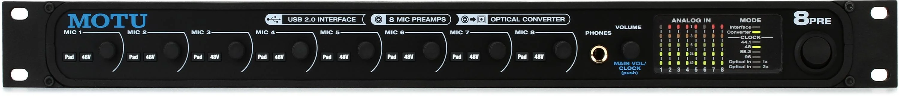 MOTU 8pre 16x12 USB 音频接口