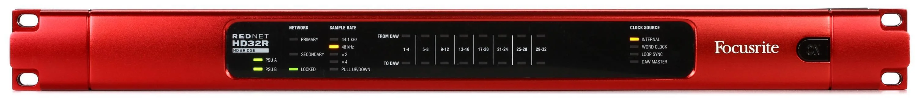 Focusrite RedNet HD32R 冗余以太网网络