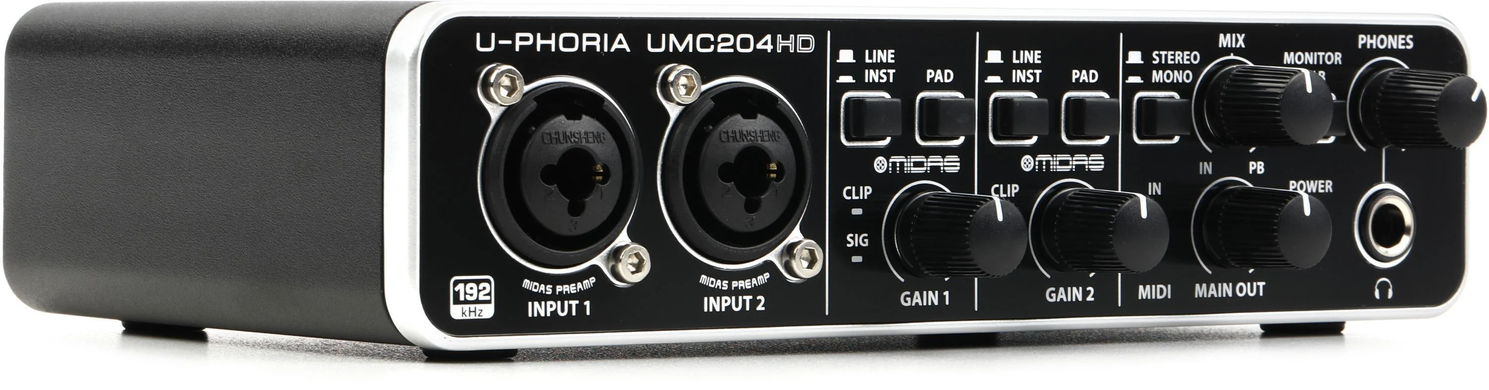 Behringer U-Phoria UMC204HD USB 音频接口