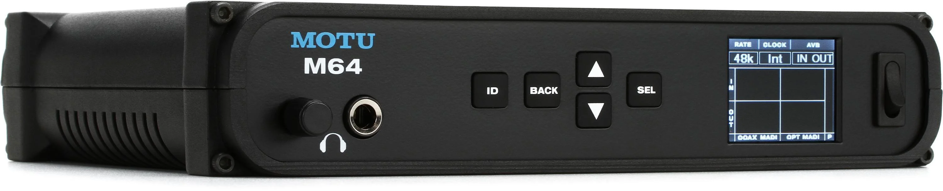 MOTU M64 USB/AVB接口，带MADI