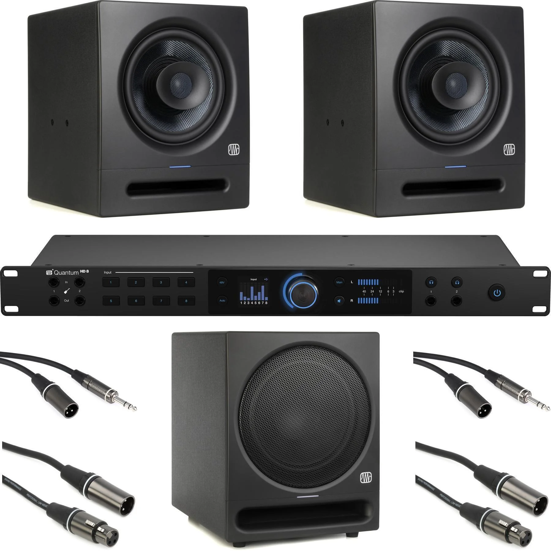 PreSonus Quantum HD 8 可机架安装USB-C音频接口录音室套装