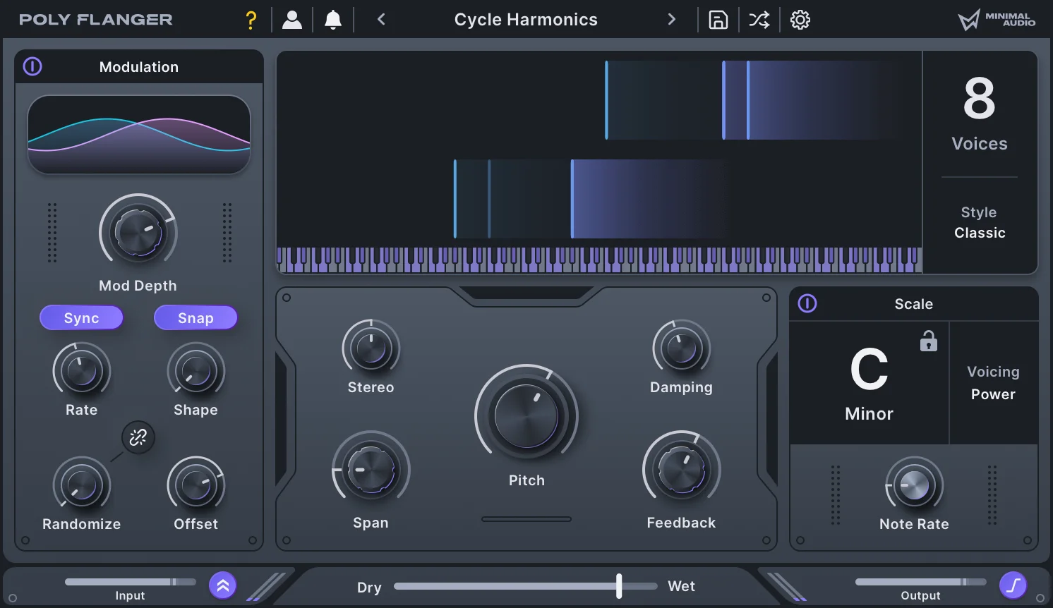 Minimal Audio Poly Flanger 镶边插件