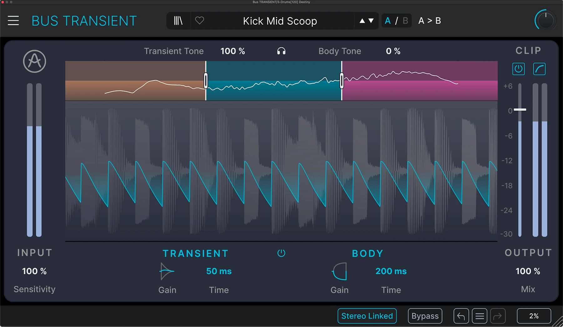 Arturia Bus Transient Shaper 总线瞬态整形插件