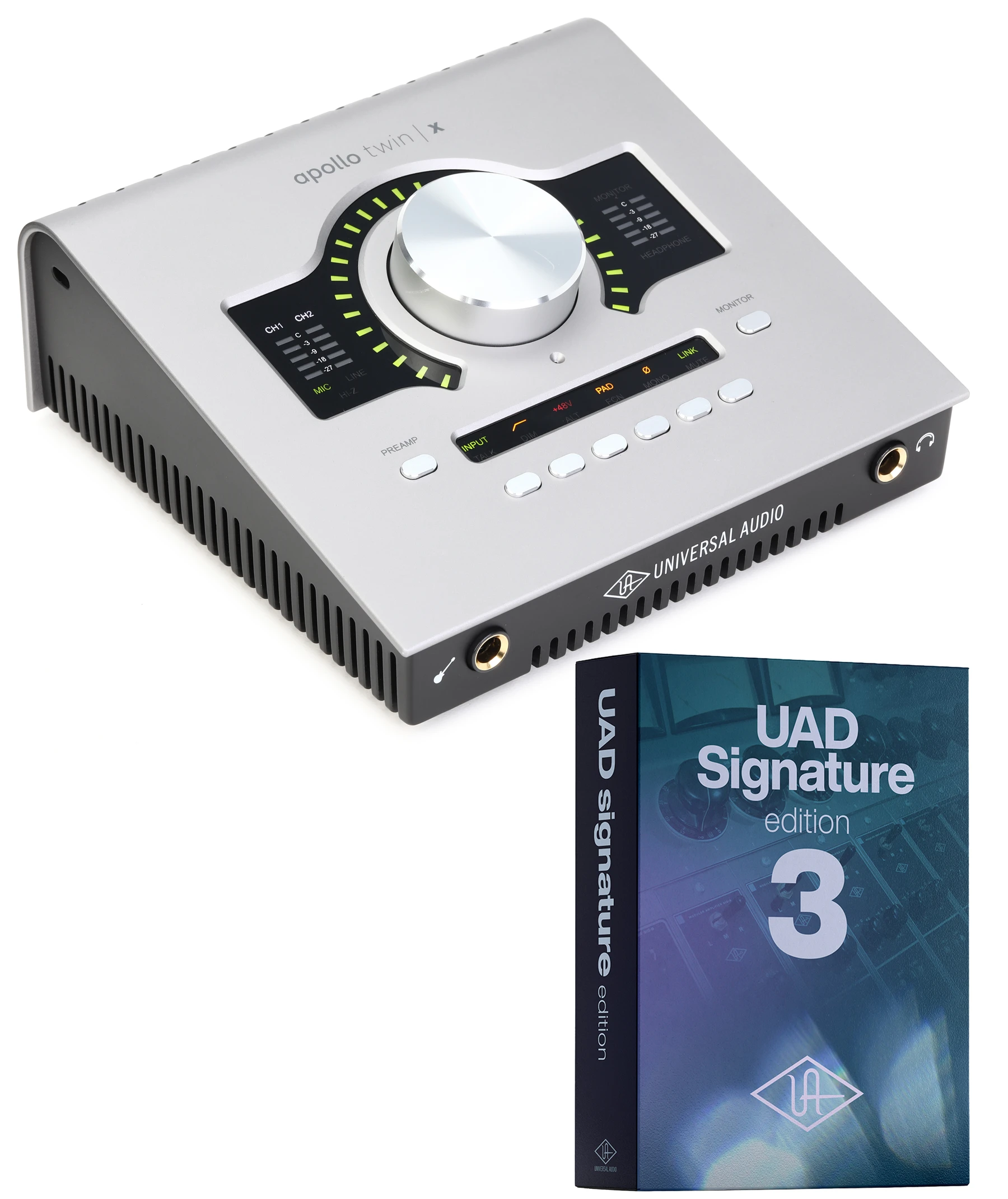 Universal Audio Apollo Twin X DUO 第二代Thunderbolt音频接口，带UAD Signature Edition V3原生插件套装