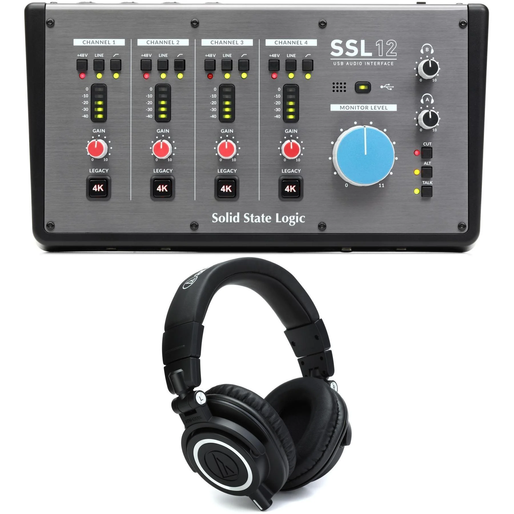 Solid State Logic SSL 12 USB音频接口和耳机