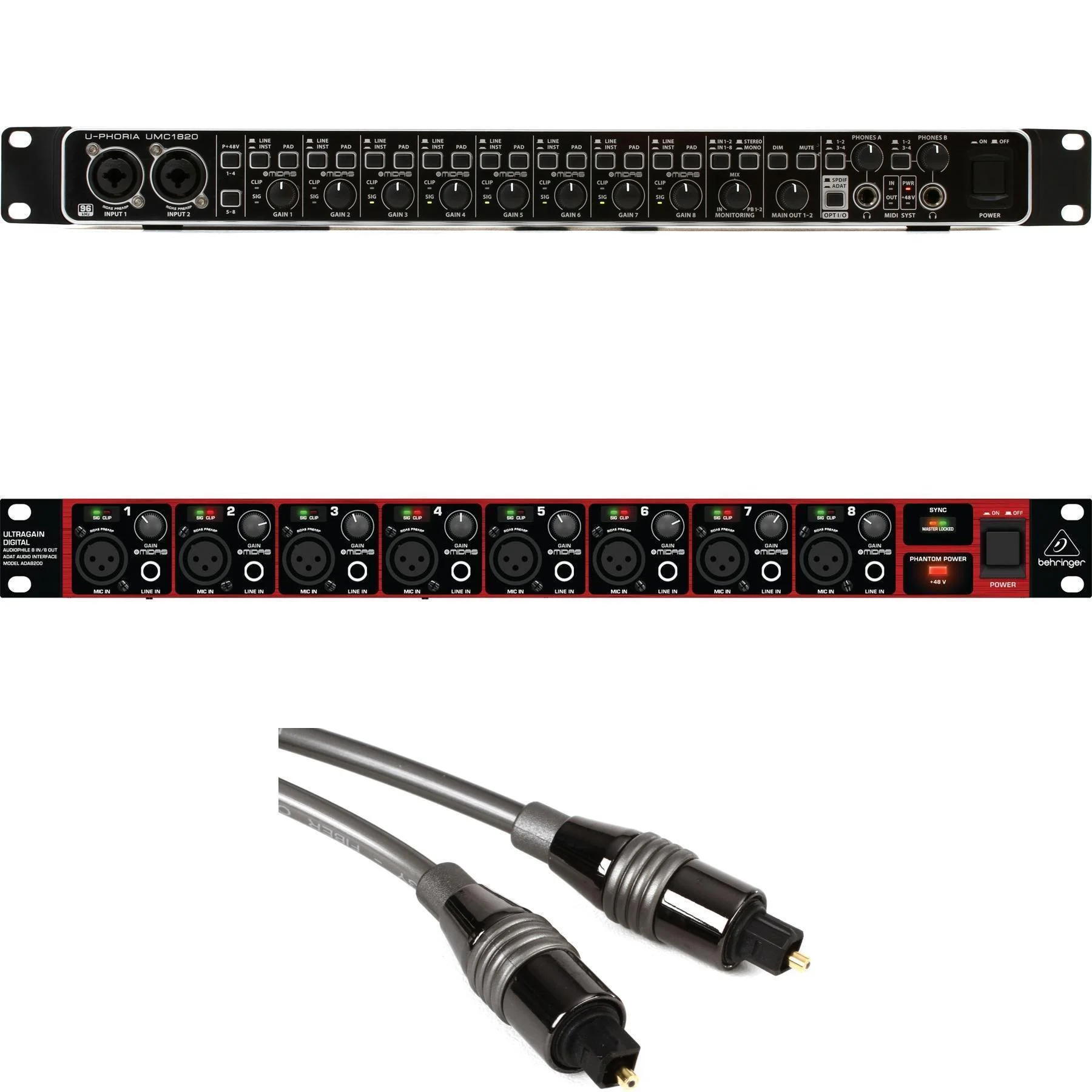 Behringer U-Phoria UMC1820 USB 音频接口和前置放大器扩展套装
