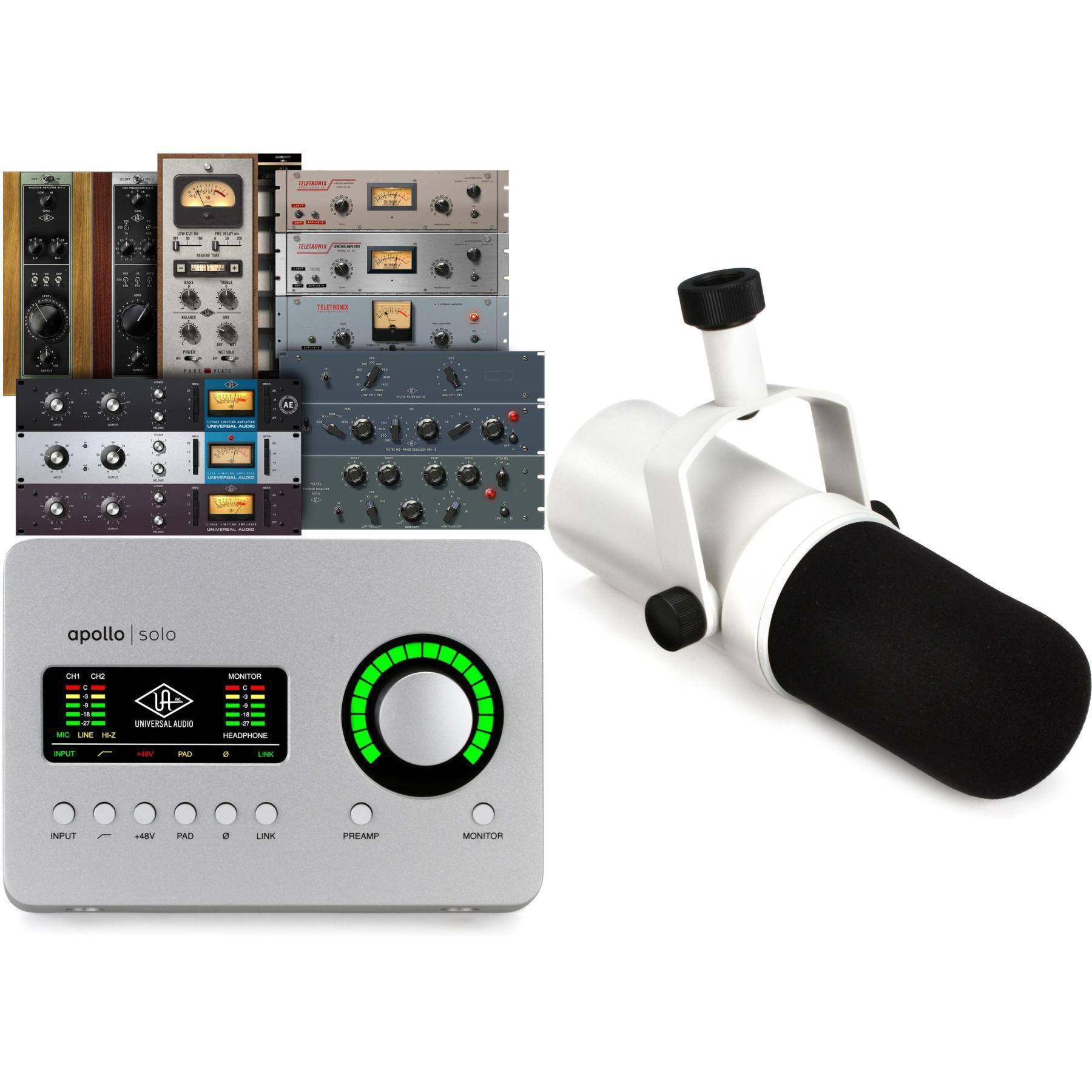 Universal Audio Apollo Solo Heritage Edition 雷电 3 音频接口和 SD1 麦克风