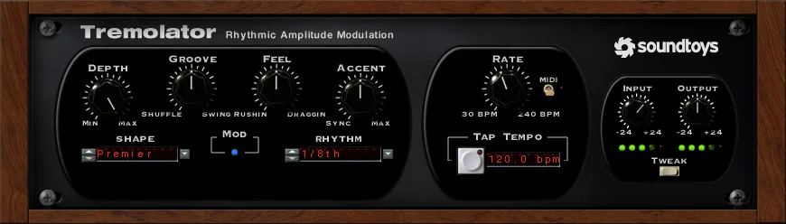 Soundtoys Tremolator 颤音与自动门限插件