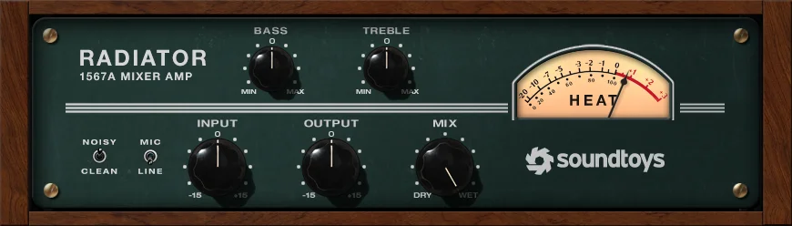 Soundtoys Radiator 电子管输入通道插件