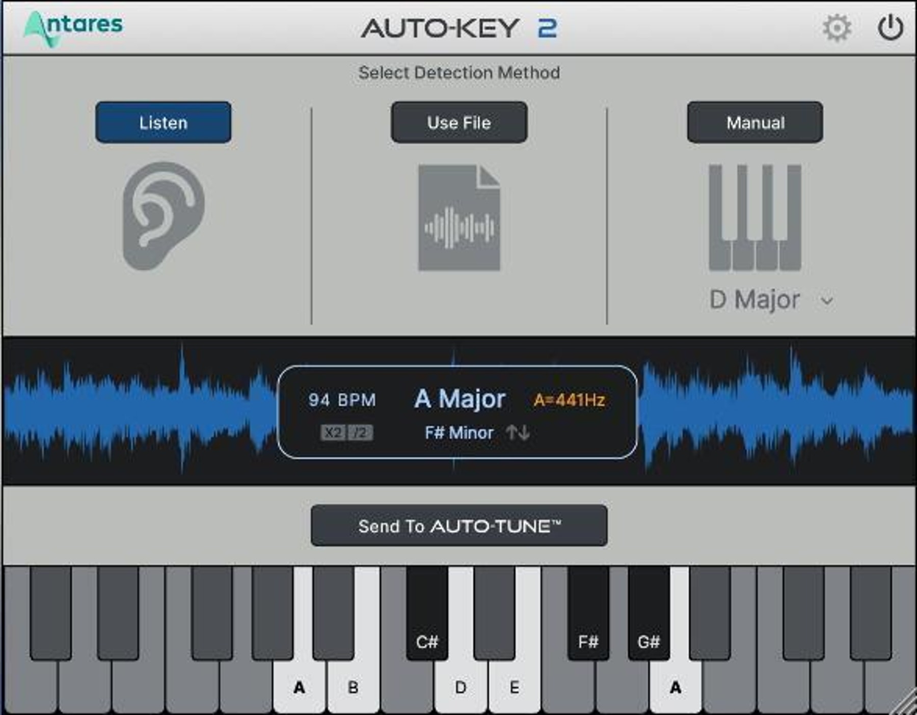 Antares AutoKey 2 自动调性与音阶检测插件