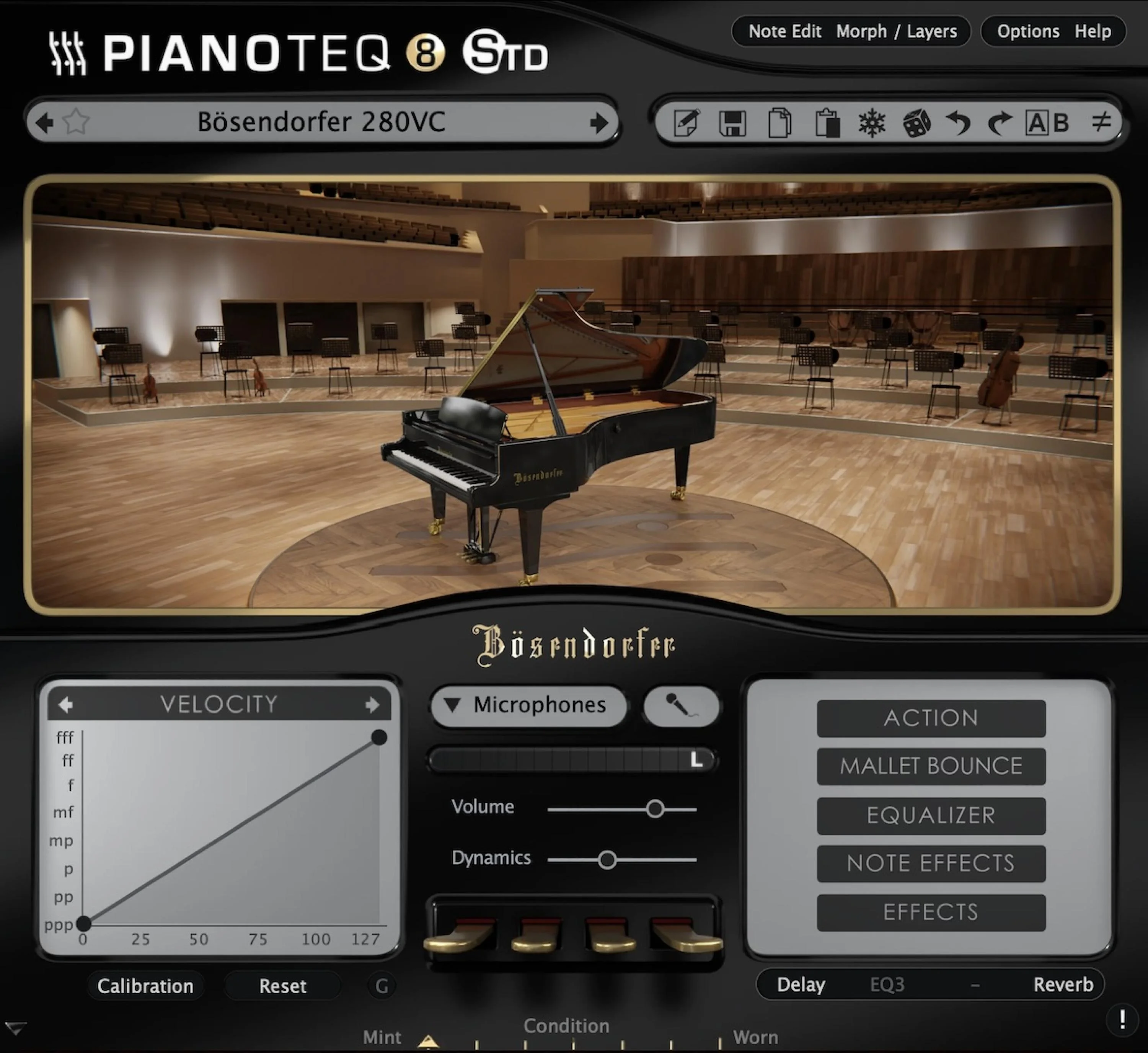 MODARTT Bösendorfer 音乐会三角钢琴 280 VC 乐器包（适用于 Pianoteq）