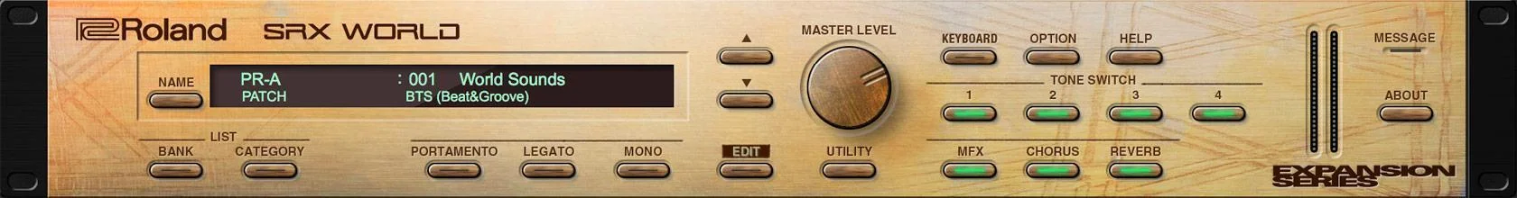 Roland SRX World 合成器软件