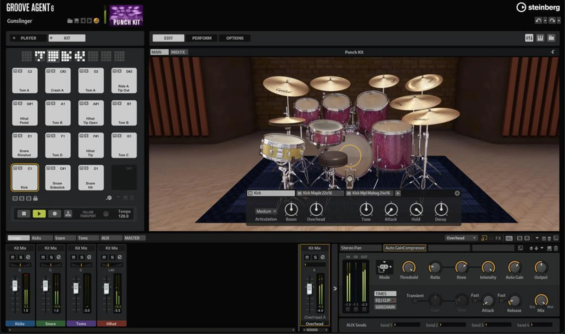 Steinberg Groove Agent 6 虚拟鼓软件