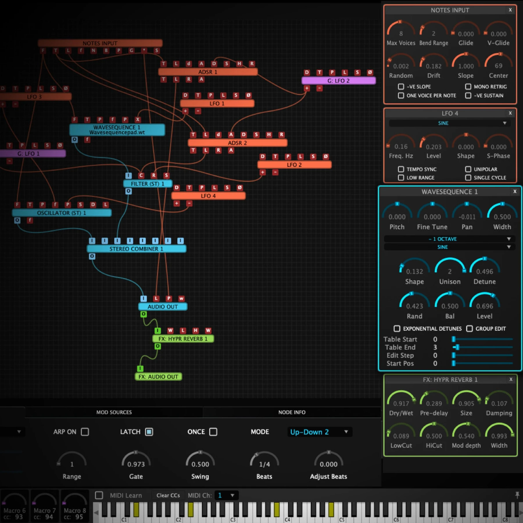 Tracktion Hyperion 软件合成器